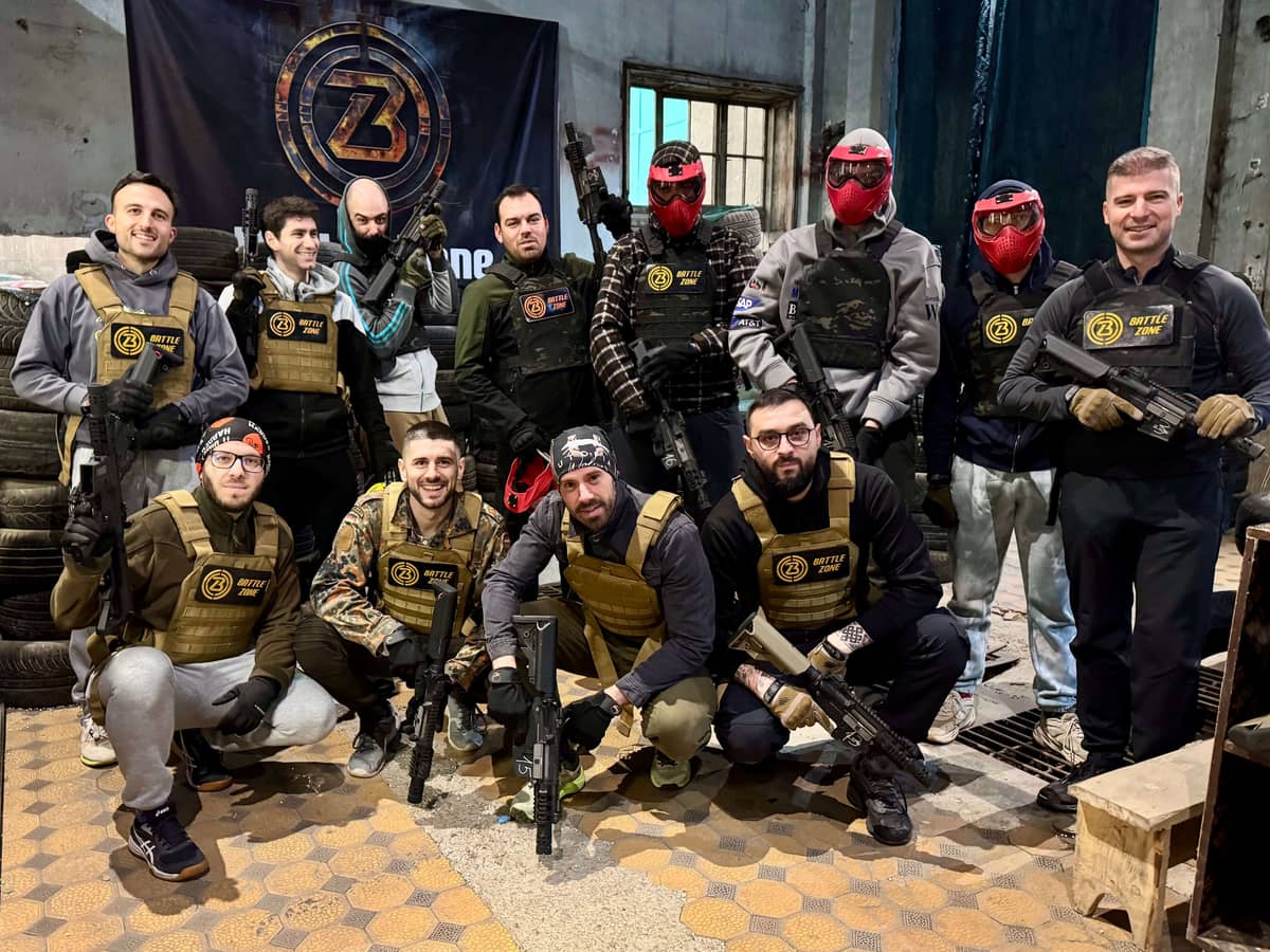 Еърсофт рожден ден в Battlezone арена Варна с пълна екипировка